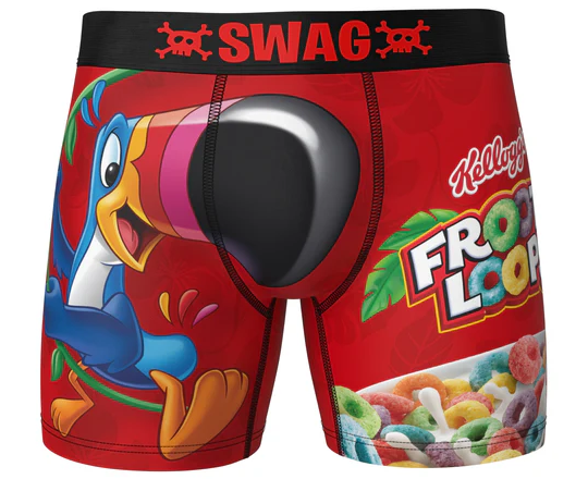 SWAG – Cereal Aisle Boxer Briefs: Froot Loops Large